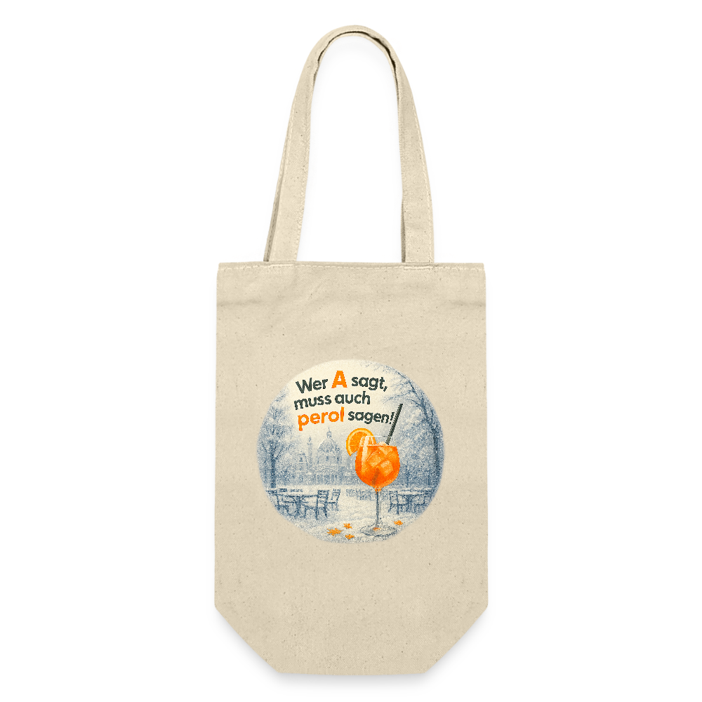 Geschenkssackerl für Flasche (Winter) - Natur
