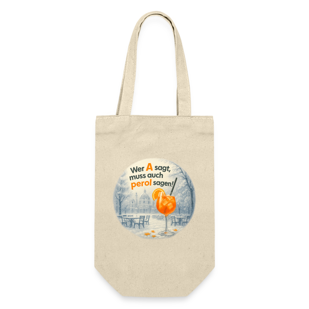 Geschenkssackerl für Flasche (Winter) - Natur