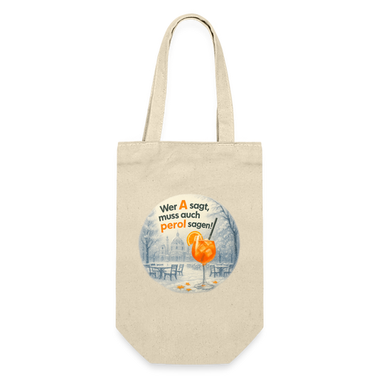 Geschenkssackerl für Flasche (Winter) - Natur