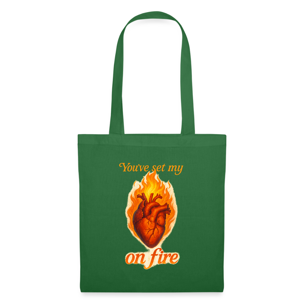 Heart on Fire - Stoffbeutel - Fichte