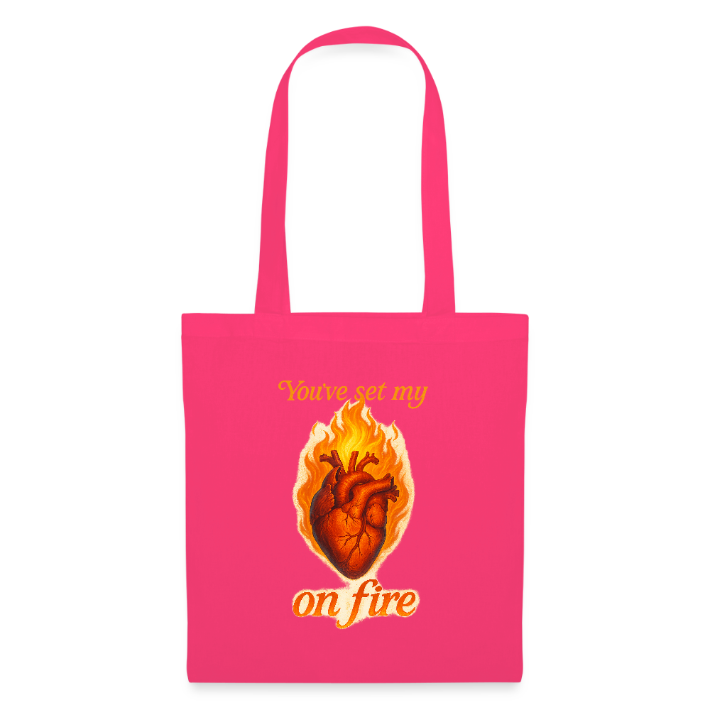 Heart on Fire - Stoffbeutel - Azalea