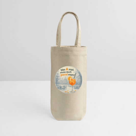 Geschenkssackerl für Flasche (Winter) - Natur