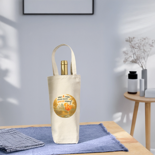 Geschenkssackerl für Flasche (Herbst) - Natur
