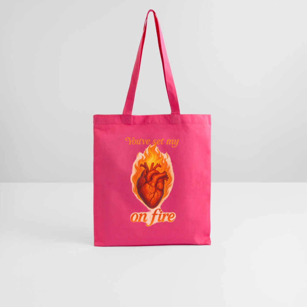 Heart on Fire - Stoffbeutel - Azalea